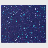 Papier Cadeau Étoiles bleues 2 (Plat)