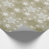 Papier Cadeau Etoiles d'aquarelle or (Coin)