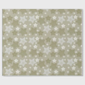 Papier Cadeau Etoiles d'aquarelle or (Plat)