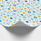 Papier Cadeau Étoiles de David (Coin)
