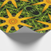 Papier Cadeau Étoiles de fleurs de squash.... (Coin)
