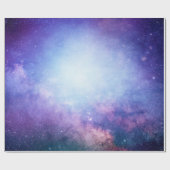 Papier Cadeau étoiles de fumée de l'univers Abstrait (Plat)