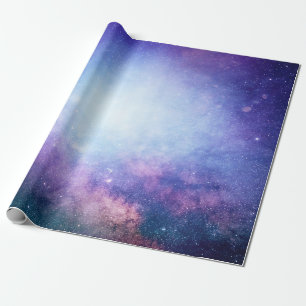 Papier Cadeau étoiles de fumée de l'univers Abstrait