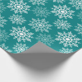 Papier Cadeau Étoiles de neige - Vacances - Papier d'enveloppeme (Coin)