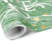 Papier Cadeau étoiles de Noël (Coin rond)