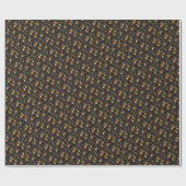 Papier Cadeau Étoiles de Noël (Plat)