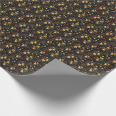 Papier Cadeau Étoiles de Noël (Coin)