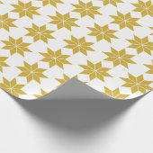 Papier Cadeau Étoiles Dorées (Coin)