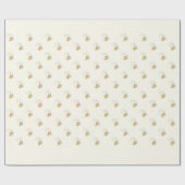 Papier Cadeau Etoiles Élégantes Modernes Arbre de Noël minimalis (Plat)