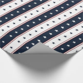 Papier Cadeau Étoiles et bandes (Coin)