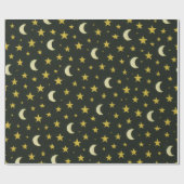 Papier Cadeau Étoiles et lunes (Plat)
