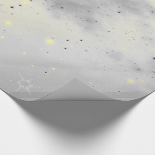 PAPIER CADEAU ÉTOILES ET NUAGES EN PAPIER (Coin)