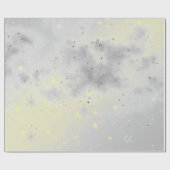 PAPIER CADEAU ÉTOILES ET NUAGES EN PAPIER (Plat)