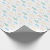 Papier Cadeau Étoiles et nuages Pastel (Coin)