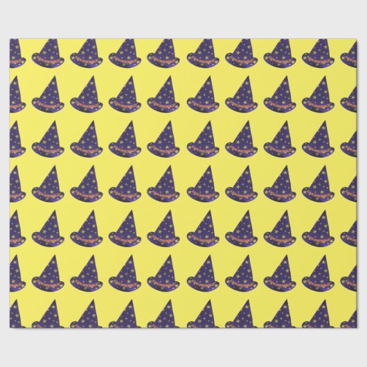 Papier Cadeau Étoiles Jaunes sur Assistant Violet Casquettes Hal (Couture)