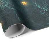 Papier Cadeau Étoiles mystiques (Coin rond)