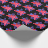 Papier Cadeau Étoiles Noël enveloppé (Coin)