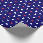 Papier Cadeau Étoiles patriotiques 2 (Coin)