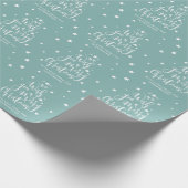 Papier Cadeau Étoiles Personnalisées "Nous Vous Souhaitons Un Jo (Coin)