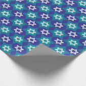 Papier Cadeau Étoiles Pour Papier Enveloppant Hanoukka (Coin)