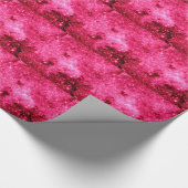 Papier Cadeau Étoiles roses chaudes (Coin)