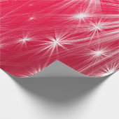 Papier Cadeau étoiles rouges de Noël avec des flocons de neige e (Coin)