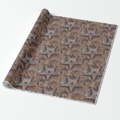 Papier Cadeau Étoiles rustiques (Déroulé)