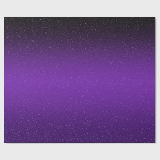 Papier Cadeau Étoiles spatiales Centre Violet Céleste  (Plat)