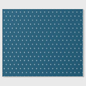 Papier Cadeau Étoiles spatiales Motif en bleu (Plat)