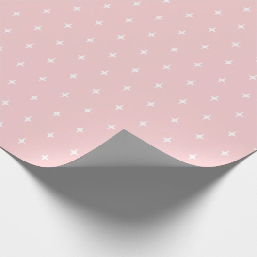 Papier Cadeau Étoiles spatiales Motif en rose (Coin)