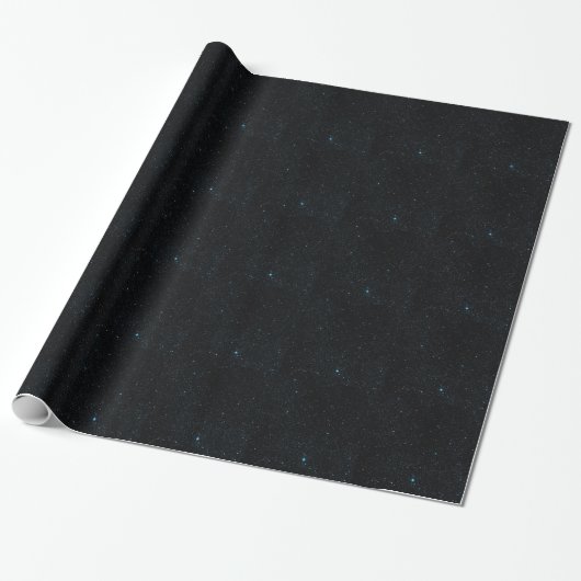 Papier Cadeau Étoiles turquoises (Déroulé)