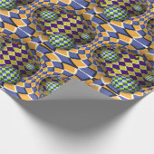 Papier Cadeau Étrange 3D Effet Optique Enveloppement Papier Cade (Coin)
