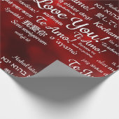 Papier Cadeau étranger Je t'aime (Coin)