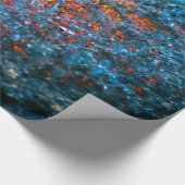 Papier Cadeau Étude En Aquarelle - Orange (Coin)