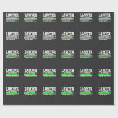 Papier Cadeau Étudiant drôle en cours d'école de droit d'avocat (Plat)