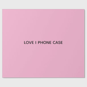 PAPIER CADEAU ÉTUI DE TÉLÉPHONE LOVE I