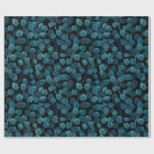 Papier Cadeau eucalyptus bleu (Plat)