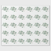Papier Cadeau Eucalyptus floral (Plat)