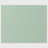 Papier Cadeau Eucalyptus vert clair couleur solide (Plat)
