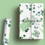 Papier Cadeau Eucalyptus vert clair Vert rustique Aquarelle<br><div class="desc">Élevez votre don avec notre papier d'enveloppement écolière vert et vert de forêt Eucalyptus. Parfait pour les mariages, les baby showers et les douches nuptiales, ce papier d'emballage présente des feuilles d'eucalyptus luxuriants dans différentes nuances de vert, magnifiquement rendu dans l'aquarelle délicate. Le design botanique saisit la beauté sereine de...</div>