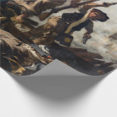 Papier Cadeau Eugene Delacroix - La Liberté guidant le peuple (Coin)
