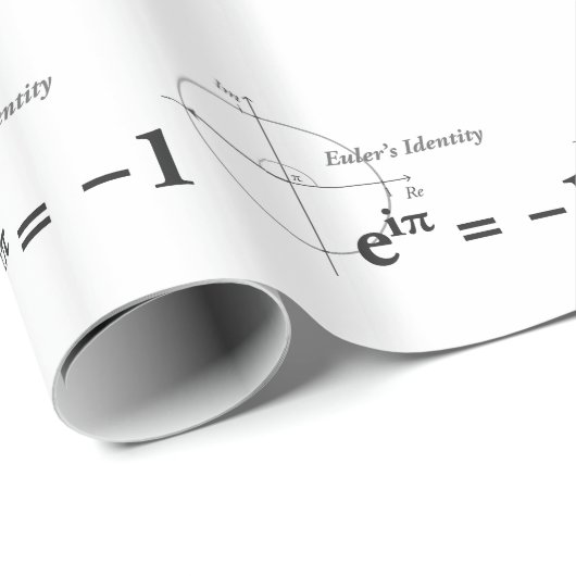 Papier Cadeau Euler Identity Formula (Coin rond)