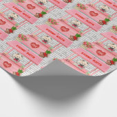 Papier Cadeau Eurasier Chien Valentine's Day Kissing Booth (Coin)