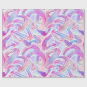 Papier Cadeau eurobeat holorave - rose et bleu : (Plat)