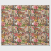 Papier Cadeau Europe Travel Vintage (Plat)