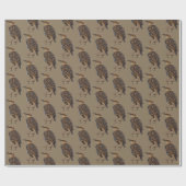 Papier Cadeau European Starling Bird Wrapping Paper (Plat)