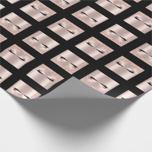 Papier Cadeau Événement de maquillage coups Rose étincelle douce