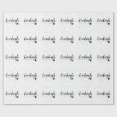 Papier Cadeau Everleigh Nom Signification Anniversaire Parti mod (Plat)