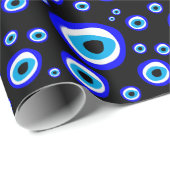 Papier Cadeau Evil Eye Talisman & arabe Amulet /turc, grec  (Coin rond)