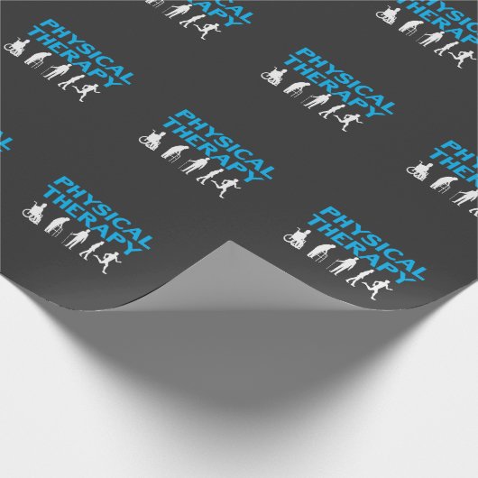 Papier Cadeau Évolution de la physiothérapie PT (Coin)